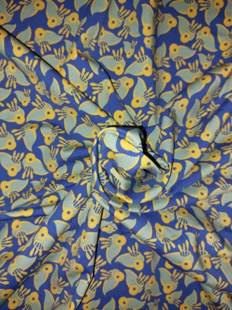 Fabric Printed Cotton Jersey Plankton